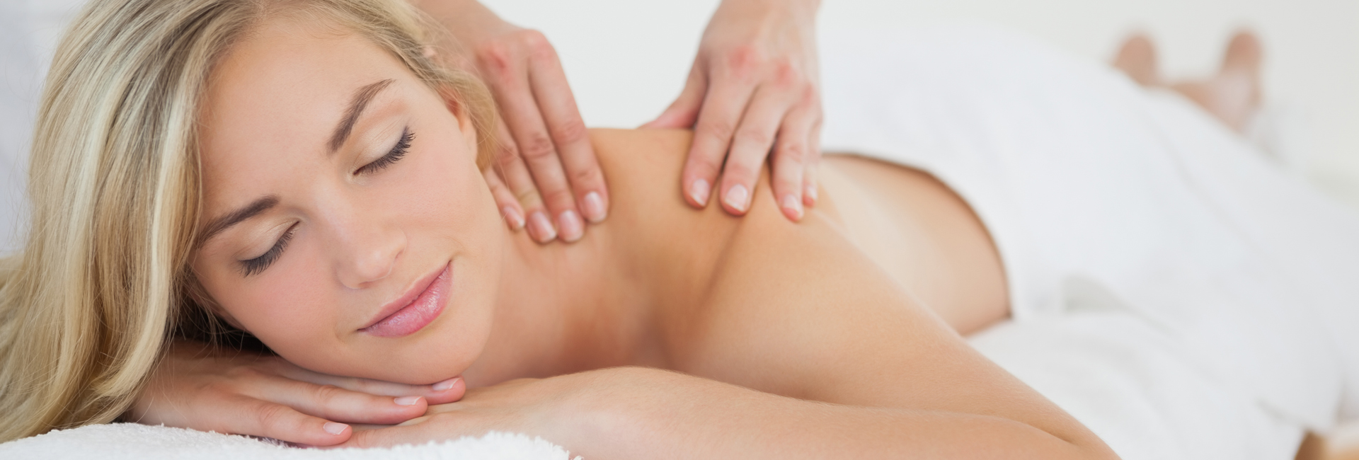 Woman Enjoying a Massage